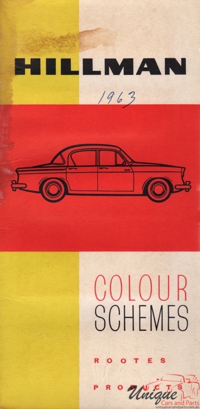 1963 Hillman Paint Charts Corporate 3